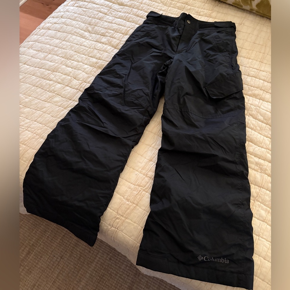Excellent Columbia Bugaboo SnowPants Black Boys Girls Small 8